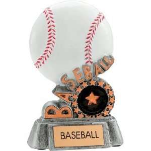   Trophies   5 INCH BRIGHTLY COLORED BASEBALL RESIN