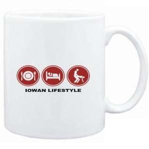  Mug White  Iowan LIFESTYLE  Usa States Sports 