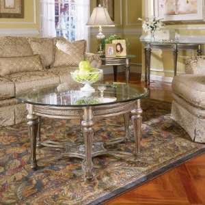    Galloway Collection Round Coffee Table Set Furniture & Decor