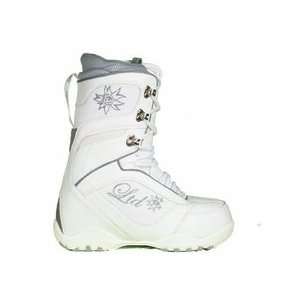  LTD Classic Snowboard Boots White Grey Kids Youth Size 2 