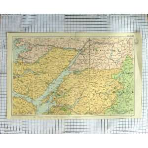  ANTIQUE MAP c1790 c1900 SCOTLAND LOCH LINNHE INVERNESS 