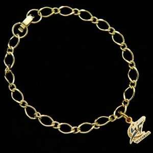 NBA Washington Wizards Ladies Gold Tone Charm Bracelet