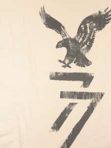 American Eagle Mens Ivory Long Sleeve Icon T Shirt NWT  