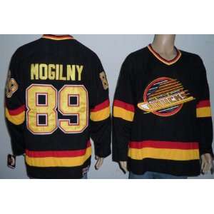 Alexander Mogilny Jersey Vancouver Canucks #89 Throwback Black Jersey 