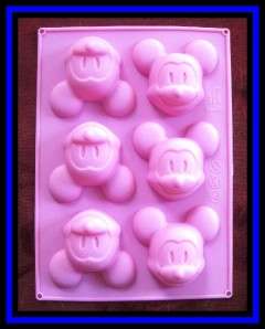 NEW **Silicone MICKEY cupcake and muffin pan** 6 mold  