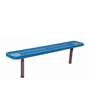  6 Park Bench w/o Back In Ground Diamond Color of Frame 