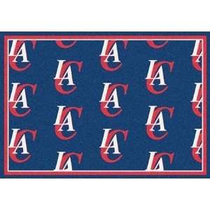  Los Angeles Clippers 5 4 x 7 8 Team Repeat Area Rug 