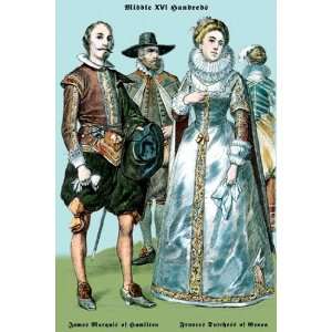 Marquis of Hamilton and Francis Dutchess of Genoa   Poster by Richard 