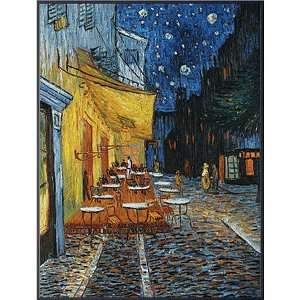  Vincent Van Gogh Cafe Terrace Framed Oil Painting