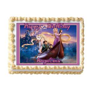 TANGLED Edible Personalized Cake Image Custom Party  