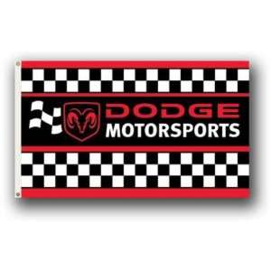   Dodge Motorsports Black/Red Premium Flag