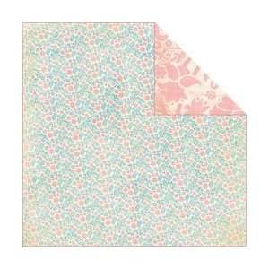  New   Fine & Dandy Tickled Pink Double Sided Paper 12X12 