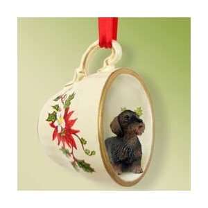  Wire Haired Dachshund Holiday Tea Cup