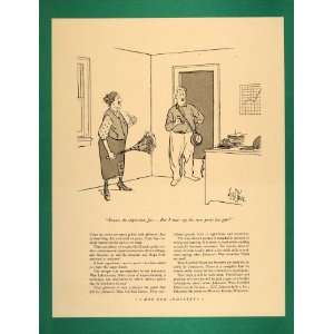  1941 Ad George Price Cartoon Johnson Wax Paints Racine 