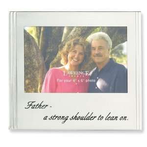  4x6 Silver Metal Expression Father Picture Frame