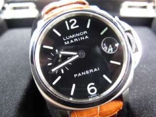 Panerai Luminor 40mm Marina Stainless Automatic Black Dial Box and 
