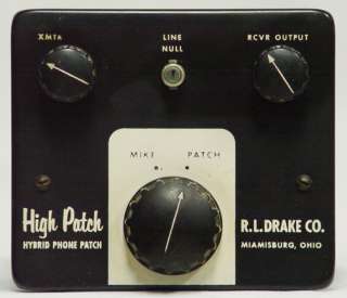 The Drake High Patch , Model 584. Connections for the mic and the 