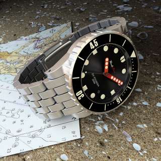 Ltd Ed. RedSea SIX POUNDER Automatic Diver Watch 44mm Stainless 