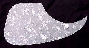 WHITE PEARL SELF STICKING PICKGUARD FOR ACOUSTIC GUITAR  