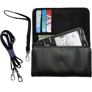  Black Purse Hand Bag Case for the Sony Ericsson Kita with 