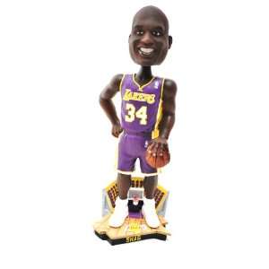 Shaq Oneil #34 Official NBA courtside 12 Bobble Head LA Lakers purple 