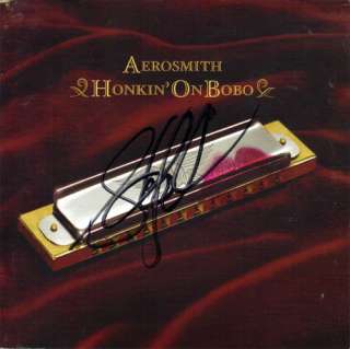 AEROSMITH Steven Tyler Autograph Signed HONKIN ON BOBO Autographed CD 