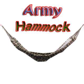 New Double Camouflage Canvas Hammock Military Army Camo  