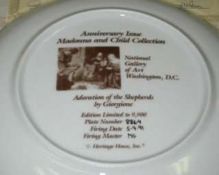  AND CHILD SERIES COLLECTOR PLATES NATIONAL GALLERY OF ART WASHINGTON