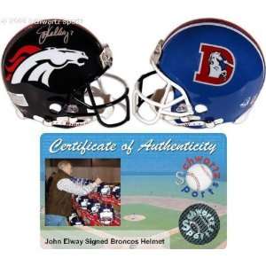 John Elway Denver Broncos Autographed Half/Half ProLine Authentic 
