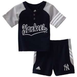  MLB Infant New York Yankees Jersey Tee & Short Set Sports 
