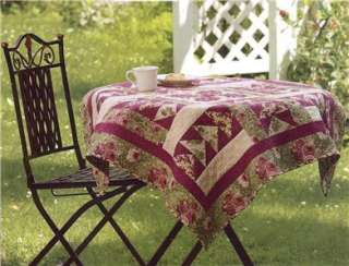 COTTAGE GARDEN ~ CHARMING TABLE TOPPER ~ QUILT PATTERN  