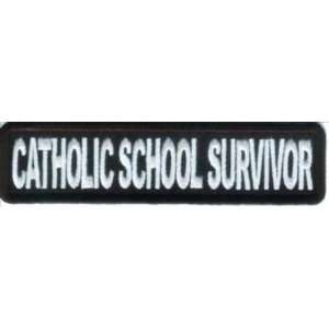  Catholic School Survivor FUN Biker Vest Funny NEW Patch 