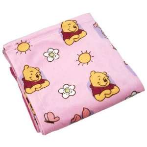  Disney Happy Morning Pooh Printed Velboa Baby Blanket 