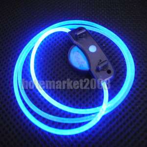 LED Up Shoelaces Disco Flash Lite Glow Stick Neon Blue  