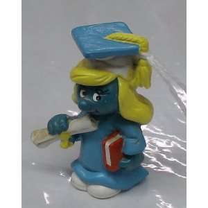  Vintage Pvc Figure  THE Smurfs Graduate Smurfette Toys & Games