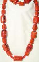 HUGE NATURAL BLOOD RED CORAL & Silver Jewelry Set 23 necklace 8 