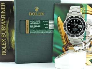 men s rolex 16610 z submariner with box tags papers