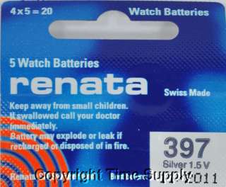 pcs Renata Watch Batteries SR726SW 397 FREE SHIP  