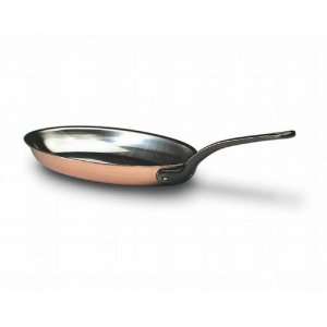 Bourgeat Oval Frying Pan w/ Cast Iron Handle  Kitchen 
