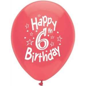  Happy 6th Birthday Balloons Toys & Games