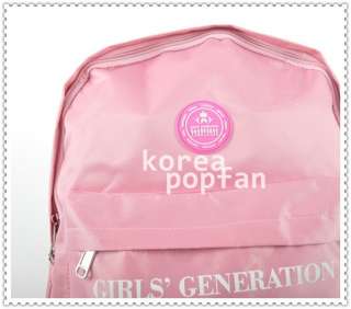 SNSD girls Generation KPOP PINK SCHOOLBAG BACKPACK BAG NEW  