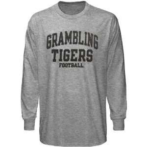   Tigers Ash Basic Football Long Sleeve T shirt
