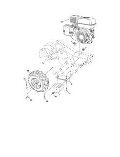 Craftsman Tiller Mainframe, right side Parts