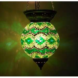  Glass Mosaic Hanging Lamp