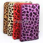   Wallet Leopard Holster Bag Pouch Skin purse For Cell Phone Money Card