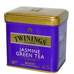 Twinings Jasmine Green Tea 3.53 oz Loose Tea Tin  Grocery 