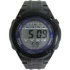 Mens Calendar Day/Date Chronograph Watch w/Round Digital Dial and 