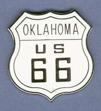 ROUTE 66 OKLAHOMA HAT PIN LAPEL TIE TAC BADGE #1479  