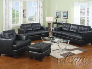 Pcs Bonded Leather, Sofa and Loveseat  