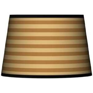  Butterscotch Parallels Tapered Lamp Shade 13x16x10.5 